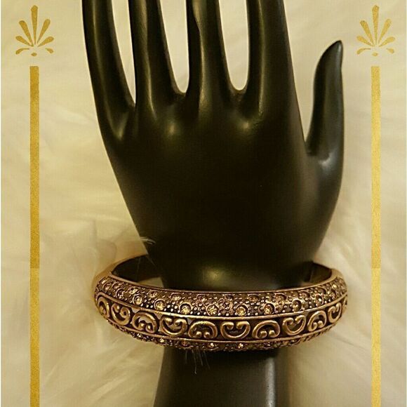 🌞🌻🌞BRONZE CHUNKY BANGLE BRACELET🌞🌻🌞 - Picture 1 of 6